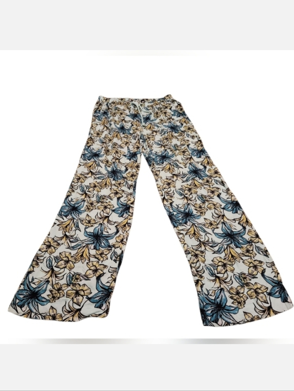 Women’s Large Beach Riot Beachly Exclusive Blue Lagoon Floral Print Beach Pants